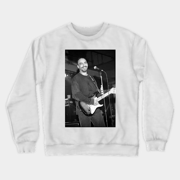 Pat DiNizio BW Photograph Crewneck Sweatshirt by Concert Photos